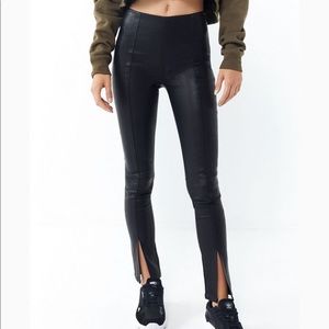faux leather pants